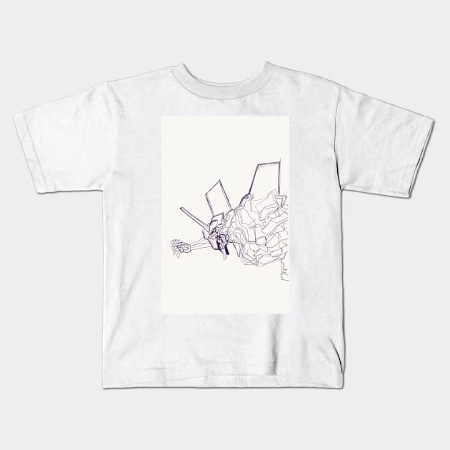 Evangelion model 01 Kids T-Shirt by jorge_lebeau